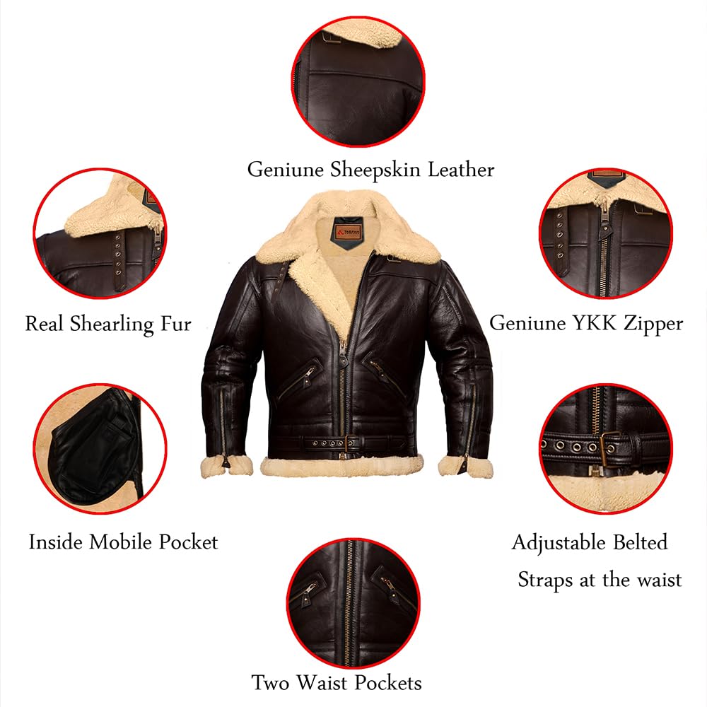 TASFAH LEATHER B3 Bomber Jacket B3 Bomber Jacket Real